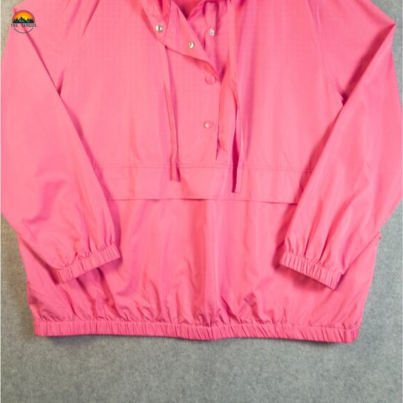LIVI Windbreaker Jacket Pink Snap Front Long Sleeve Women's Plus Size 22/24 - Picture 4 of 14